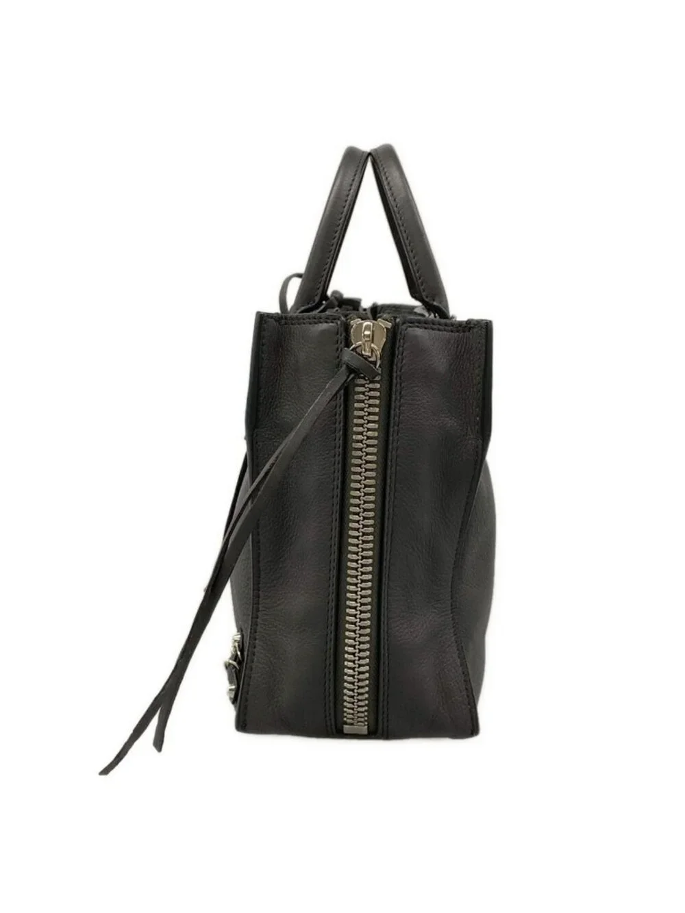 Balenciaga Tote Paper A6 Dark Gray Leather